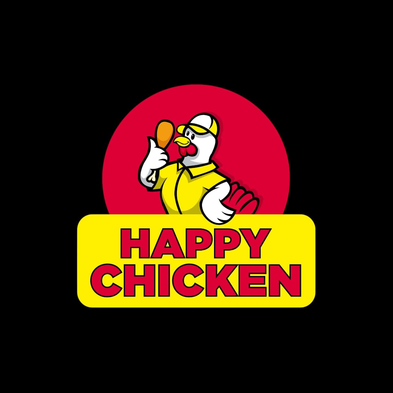 Happy chicken logo