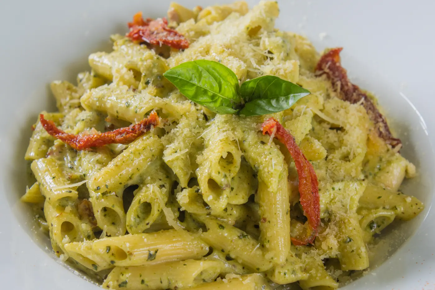 Pasta al Pesto Crema