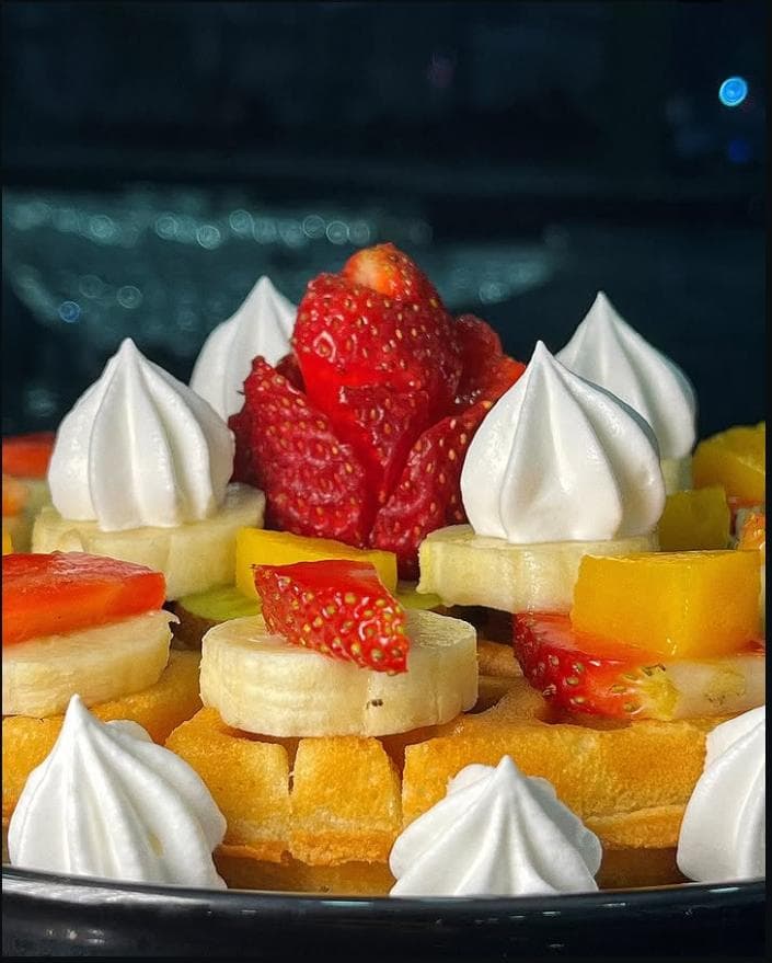 Waffle con Frutas