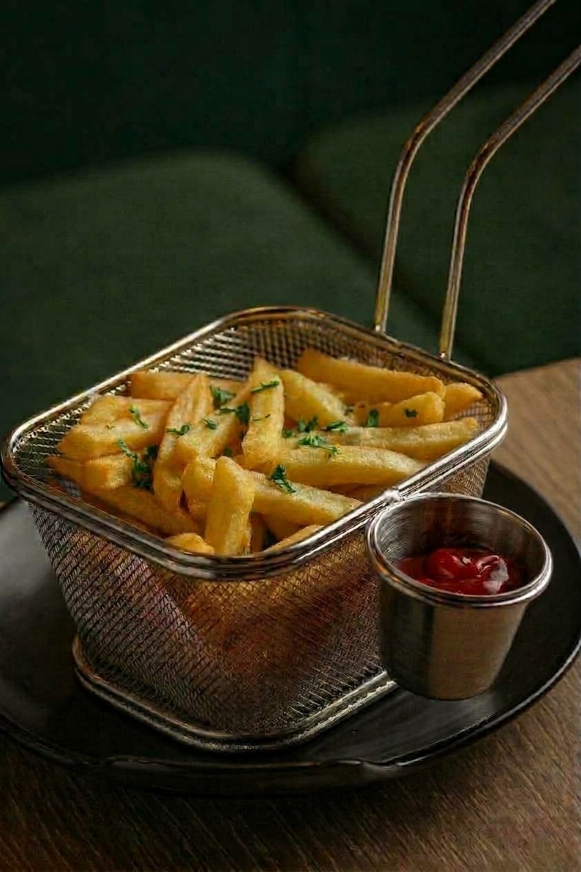 Papas fritas al ajillo