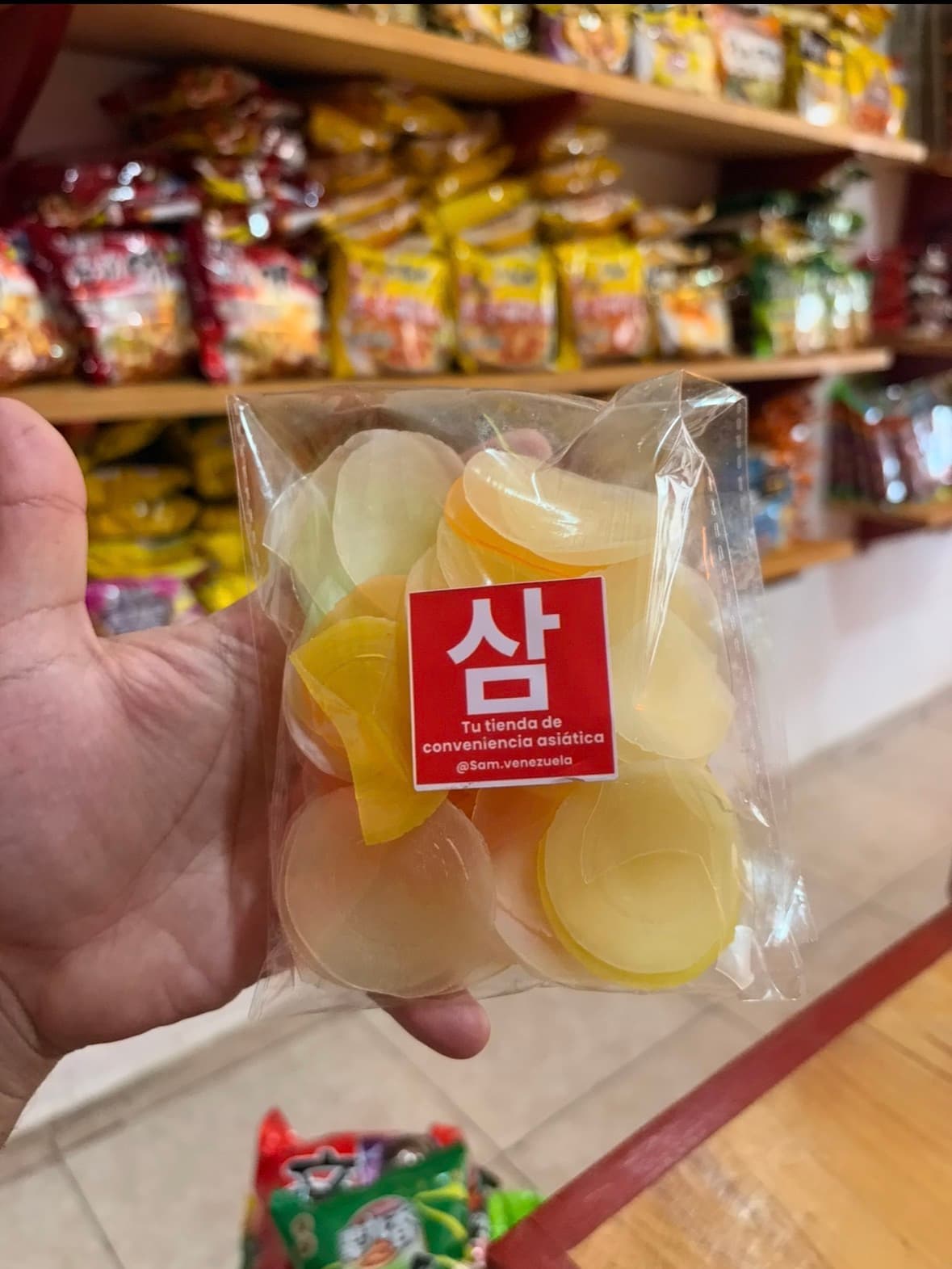 Snack de camarón para freir